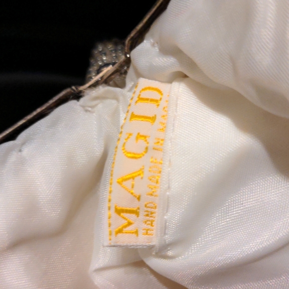 Vintage Magid Handmade Silver Beaded Clutch - Picture 6 of 6